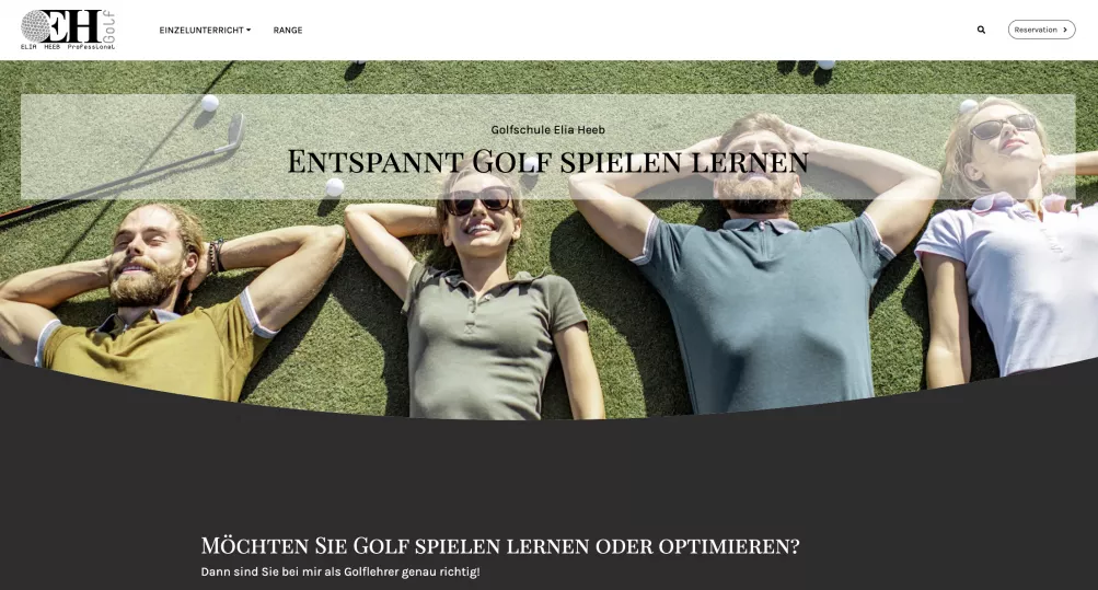 Golflehrer Elia Heeb