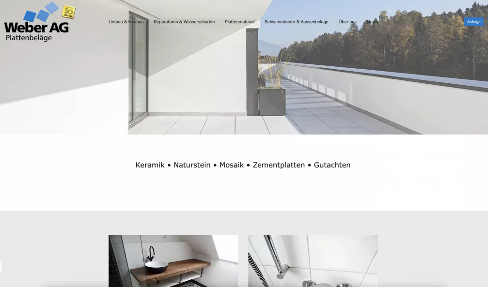 Weber AG Plattenbeläge