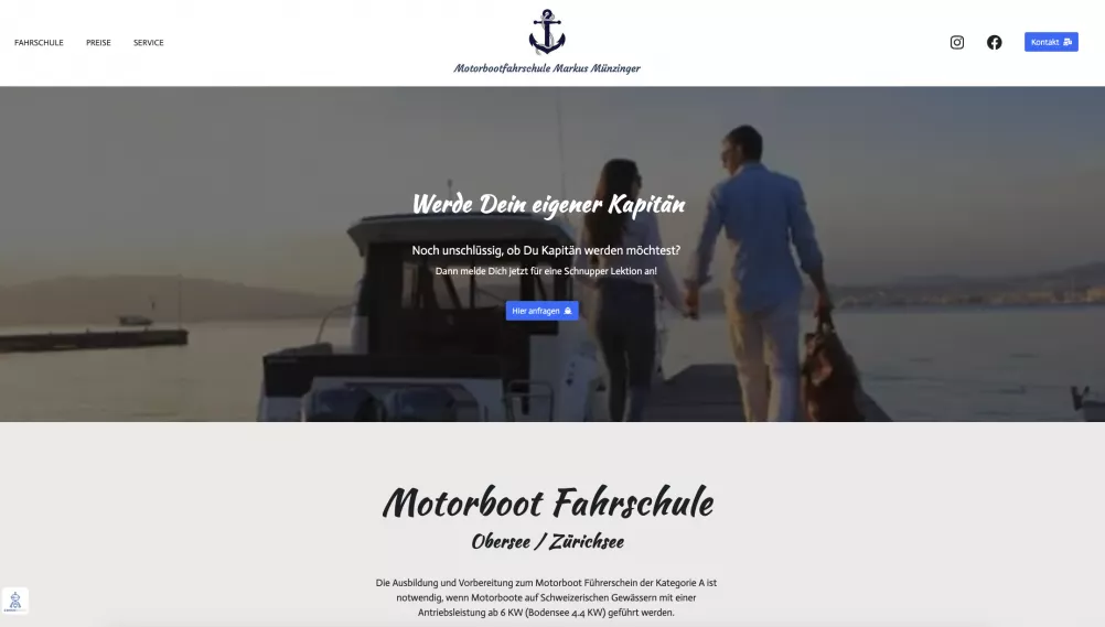 Motorboot Fahrschule