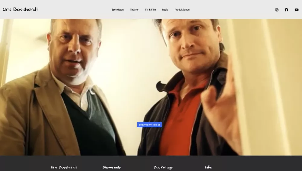 Schauspieler Urs Bosshardt