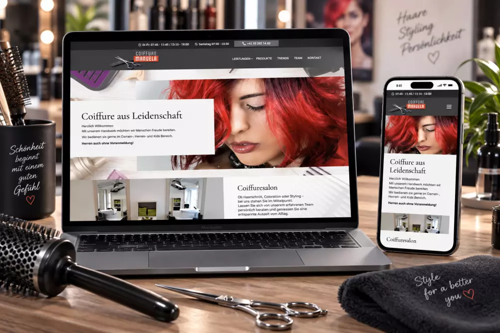 Referenzprojekt Coiffure Manuela – Coiffeursalon