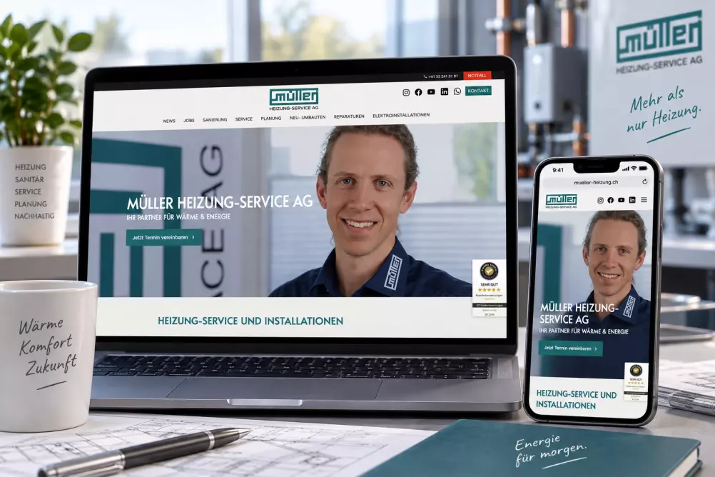 Referenzprojekt Müller Heizung-Service AG