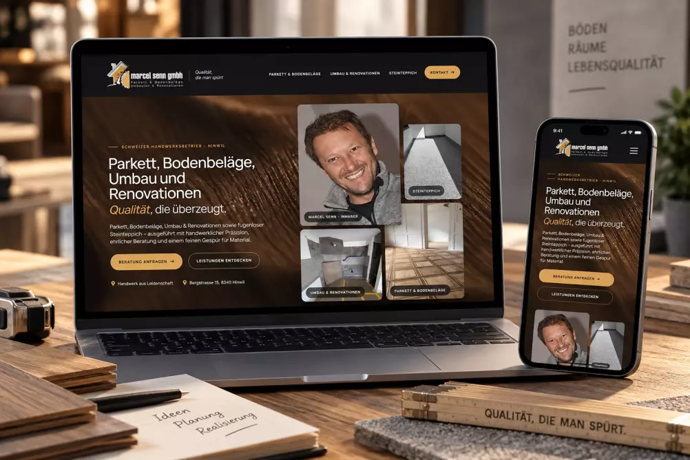 Referenzprojekt Marcel Senn GmbH – Parkett und Bodenbeläge